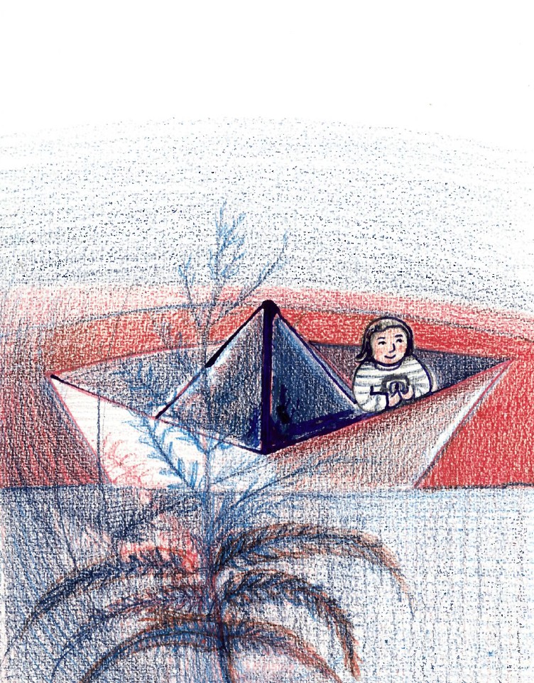 tekening alien bootje 